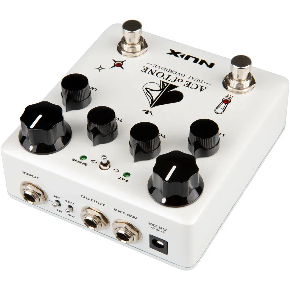 NUX Verdugo Series Ace Of Tone Dual Overdrive Effects Pedal