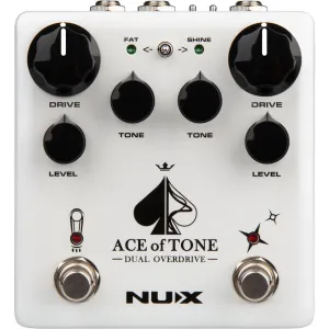NUX Verdugo Series Ace Of Tone Dual Overdrive Effects Pedal