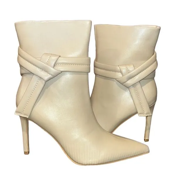 NY&amp;Co Faux Leather 3.75” Stiletto Bootie