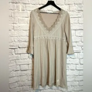 Odd Molly Embroidered and lace detail Dress / Tunic Size medium