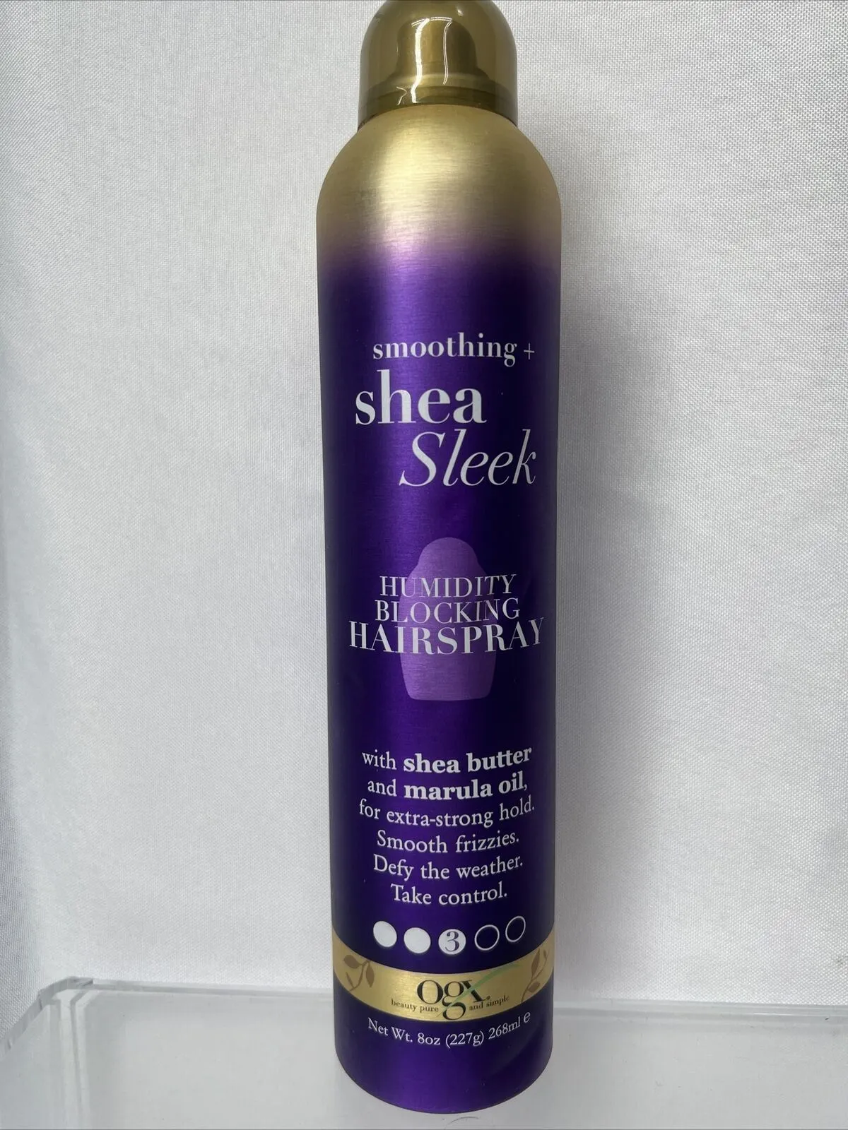 OGX Smoothing   Shea Sleek Humidity Blocking Hairspray No Frizz 8oz