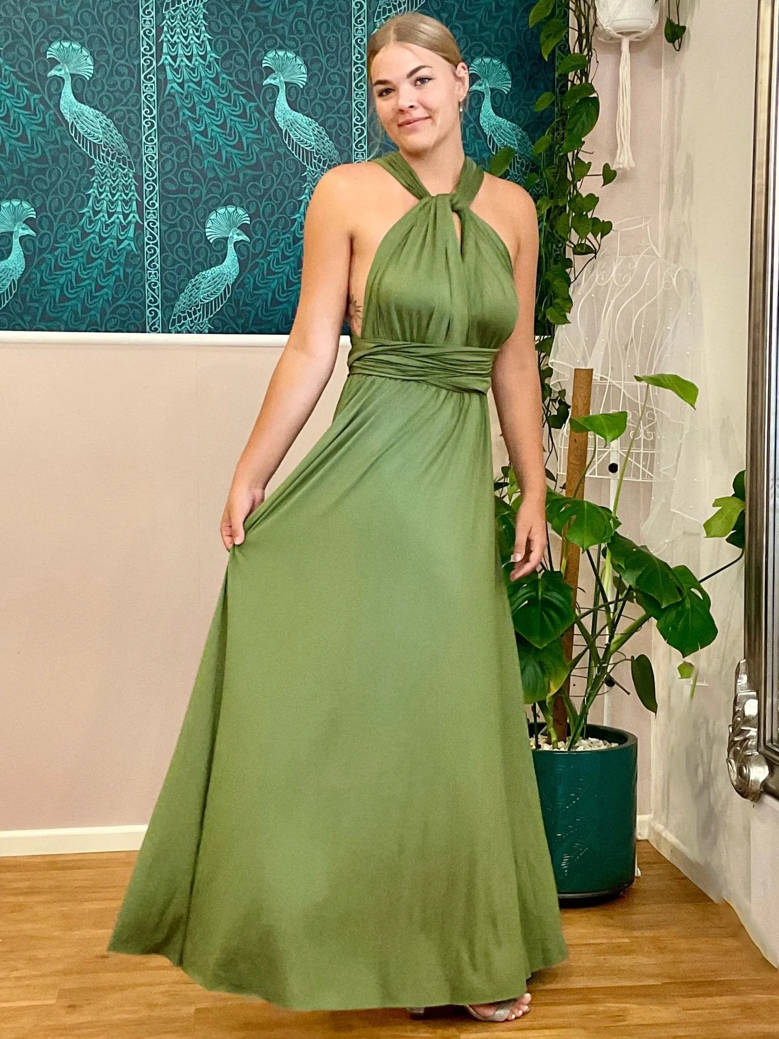 Olive Infinity bridesmaid dress Express NZ wide