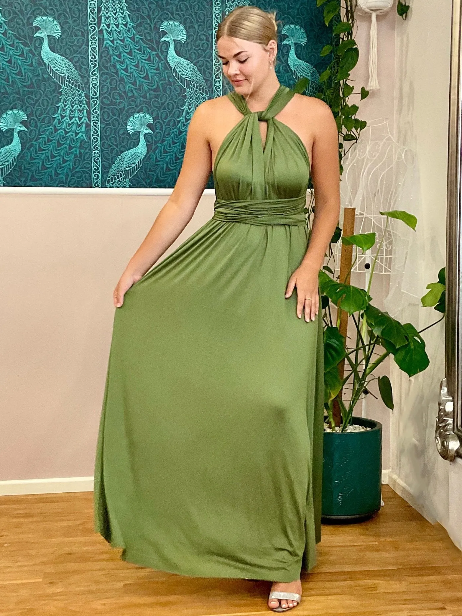 Olive Infinity bridesmaid dress Express NZ wide