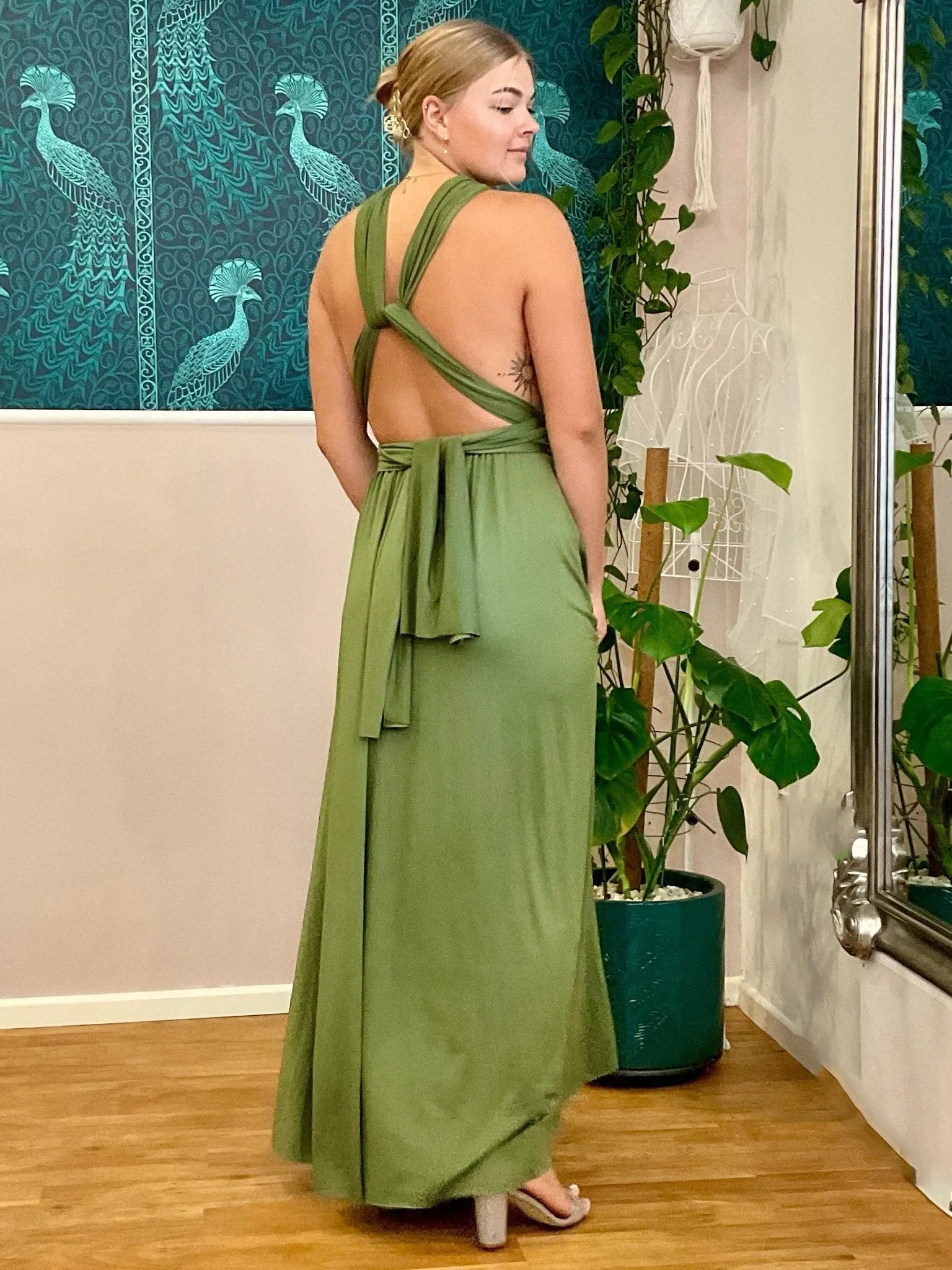 Olive Infinity bridesmaid dress Express NZ wide