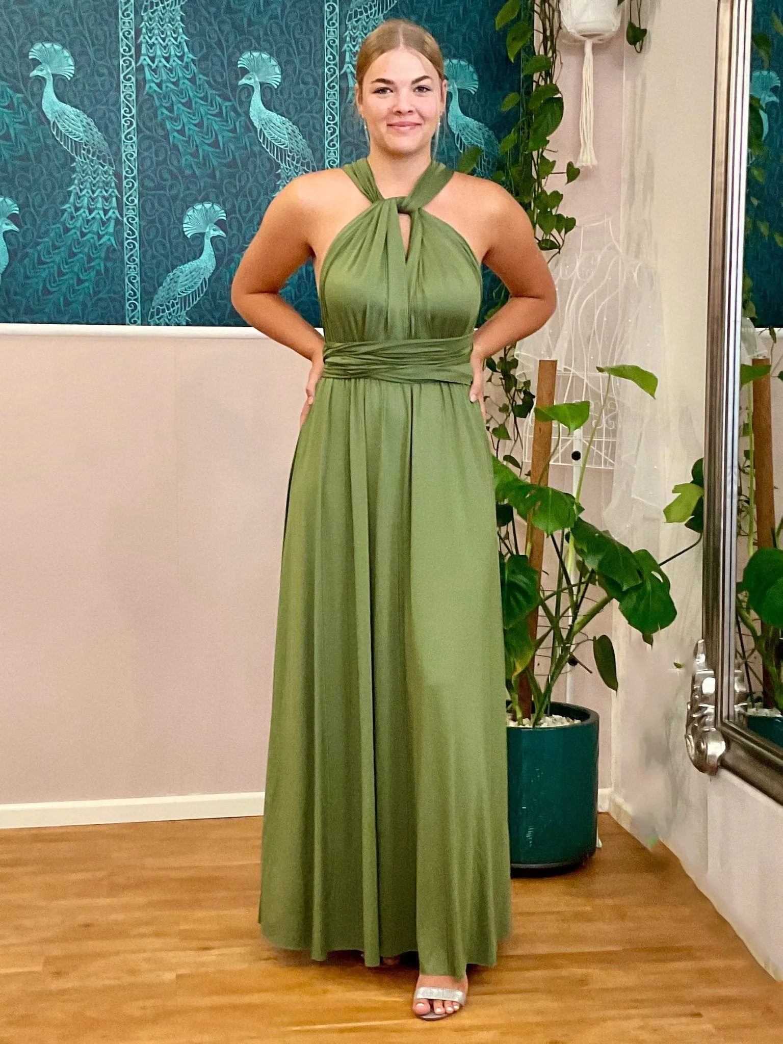 Olive Infinity bridesmaid dress Express NZ wide