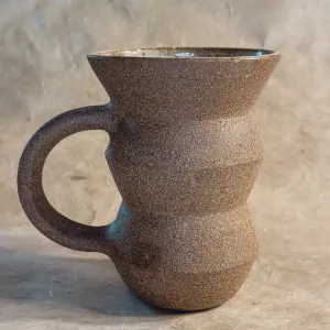 olivia snow / angled mug - brown