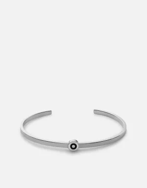 Opus Sapphire Cuff, Sterling Silver/Black