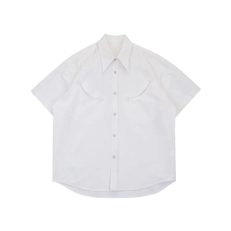 Oversized Casual Short Sleeve Shirt