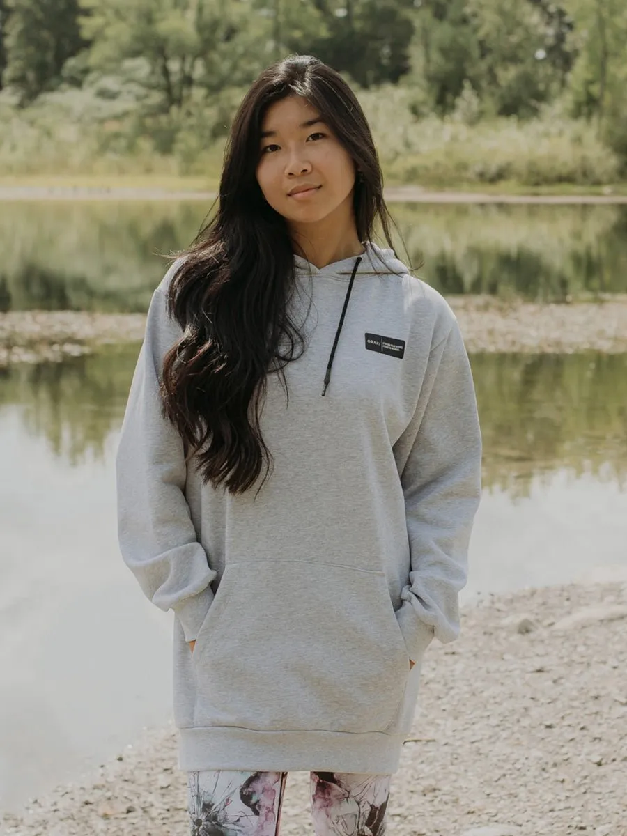 Oversized Hoodie - Gris Pâle Chiné