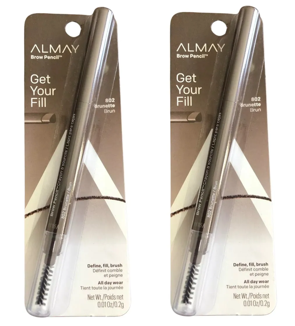Pack of 2 Almay Get Your Fill Brow Pencil, Brunette 802