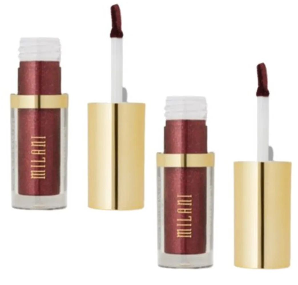 Pack of 2 Milani Metallic Lights Pearl Liquid Eyeshadow, Fiery Metallic 02