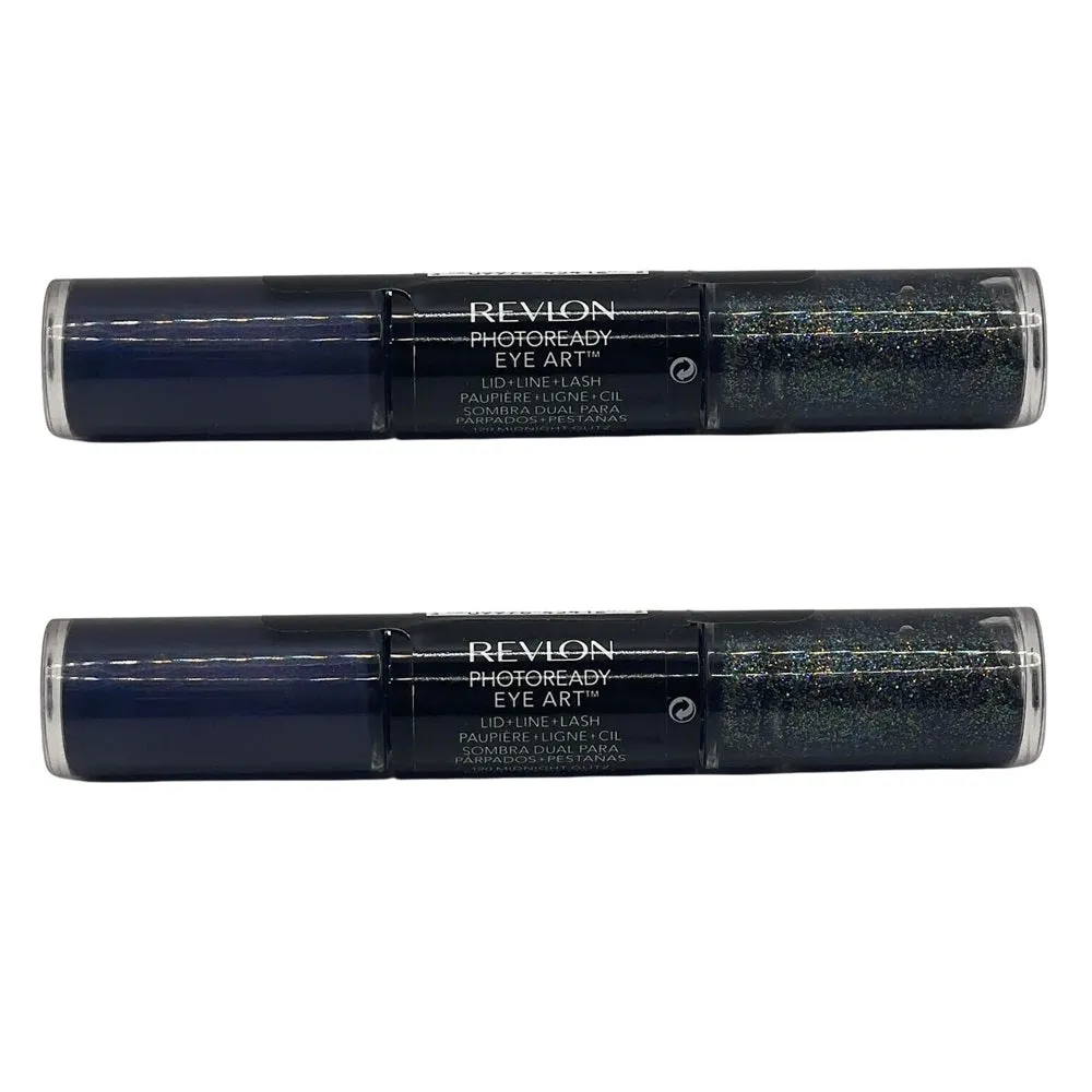 Pack of 2 Revlon PhotoReady Eye Art™ Lid   Line   Lash , Midnight Glitz 120
