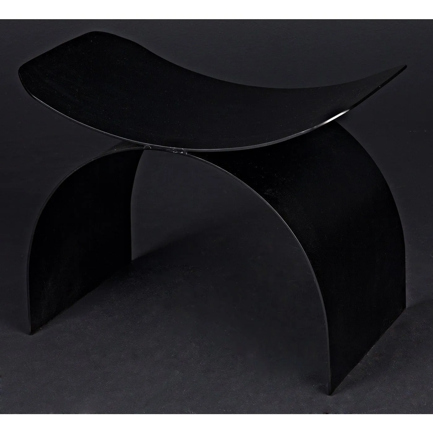 Papillon Stool, Black Steel