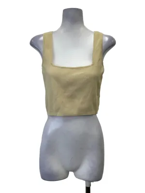 Pastel Yellow Multiway Neckline Sleeveless Tank Top OSN