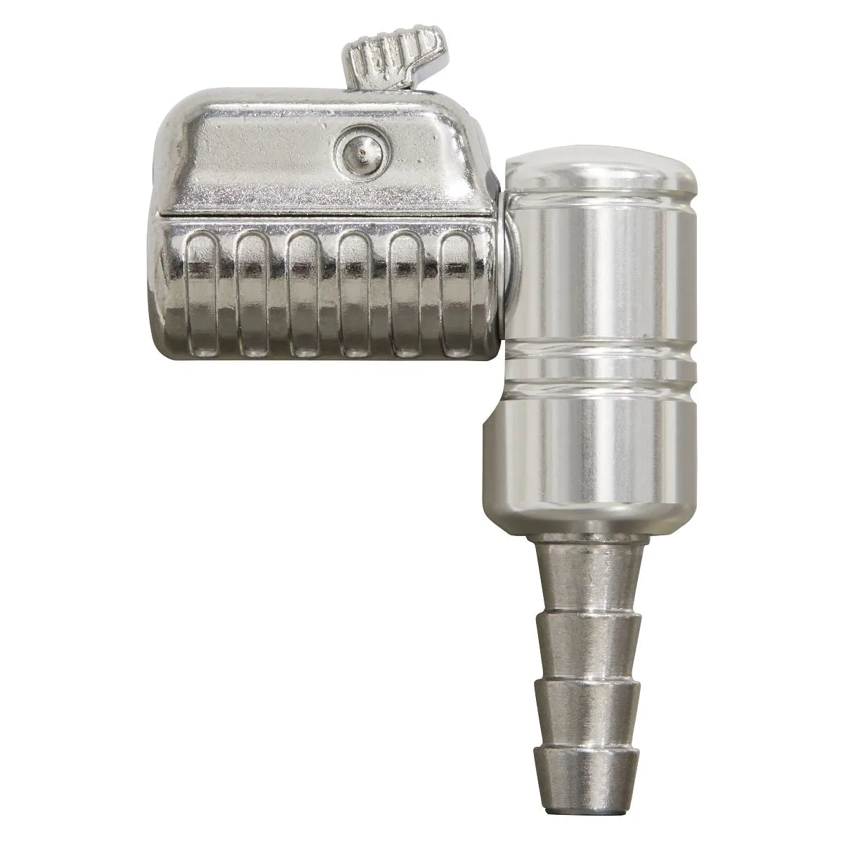 PCL 90° Angled Swivel Tyre Inflator Clip-On Connector 8mm Bore