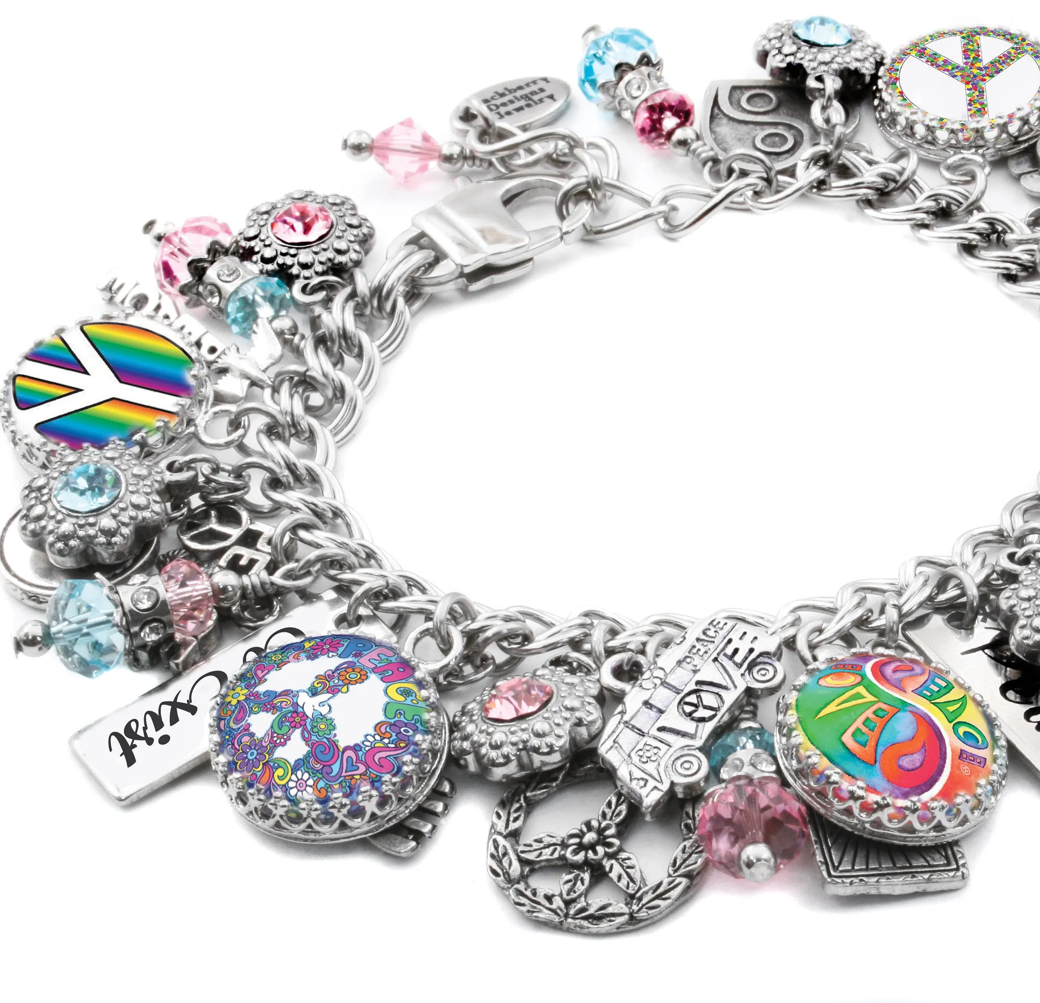 Peace Charm Bracelet