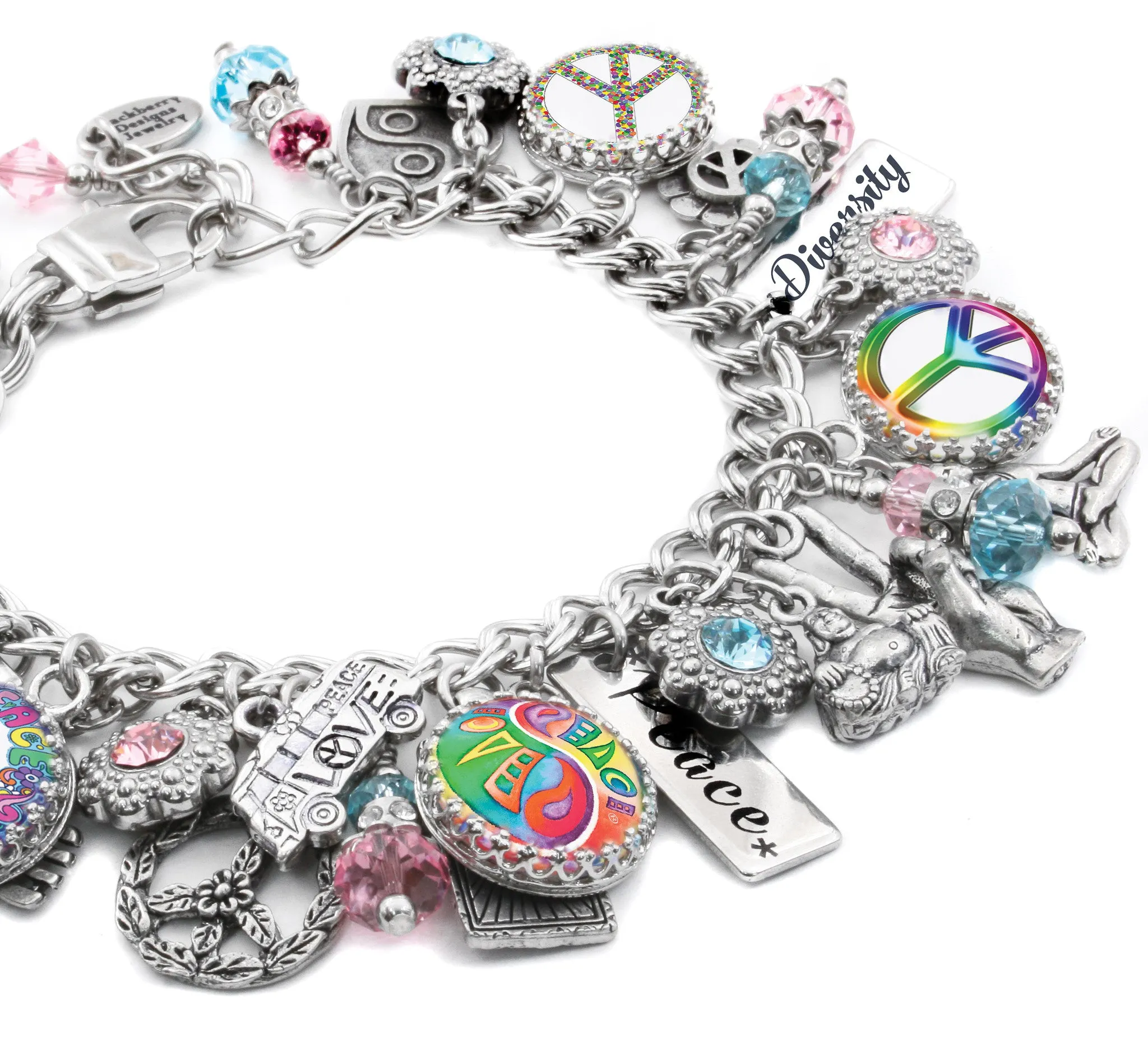 Peace Charm Bracelet