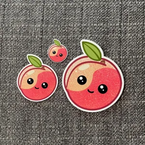 Peach Sticker