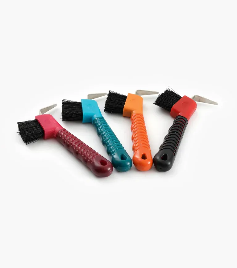 PEI Comfort Grip Hoof Pick & Brush