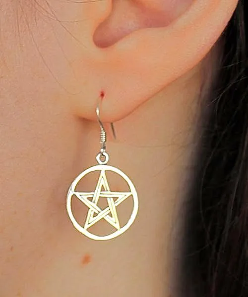 Pentacle Earrings