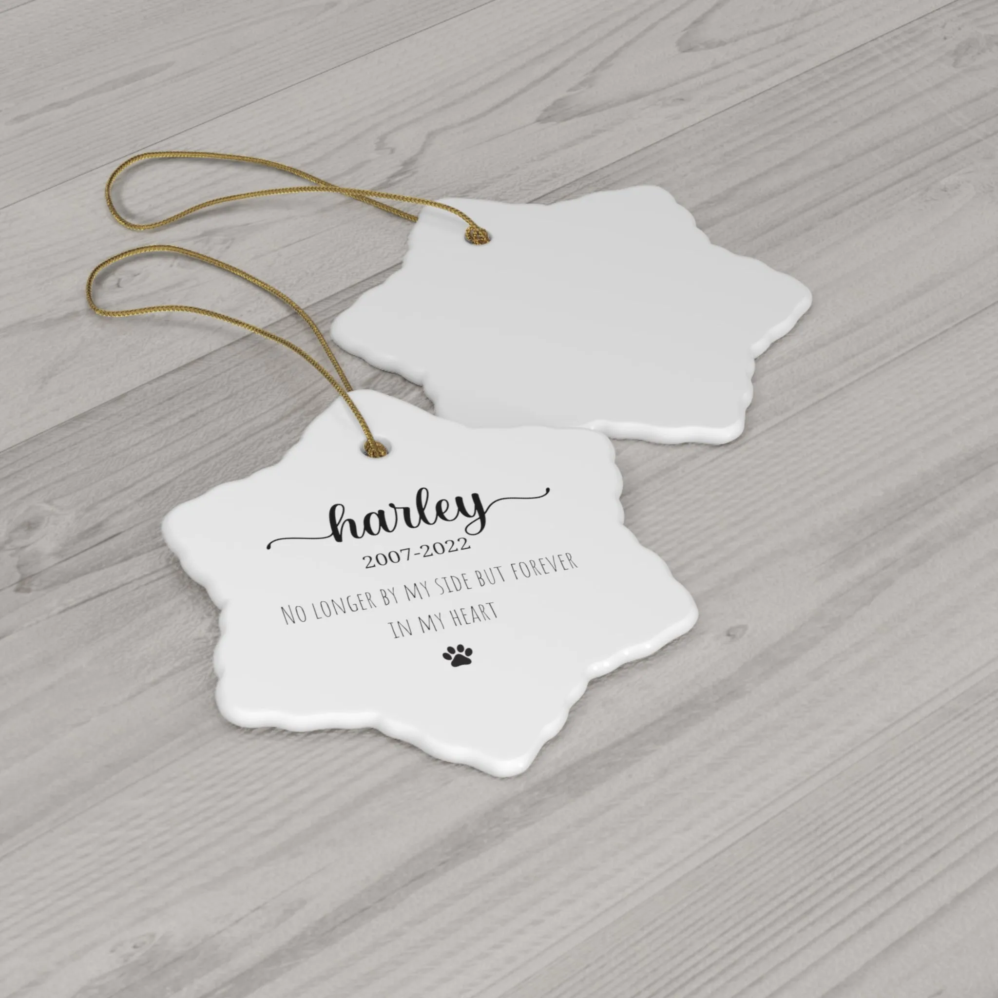 Personalized Pet Memorial Ornament
