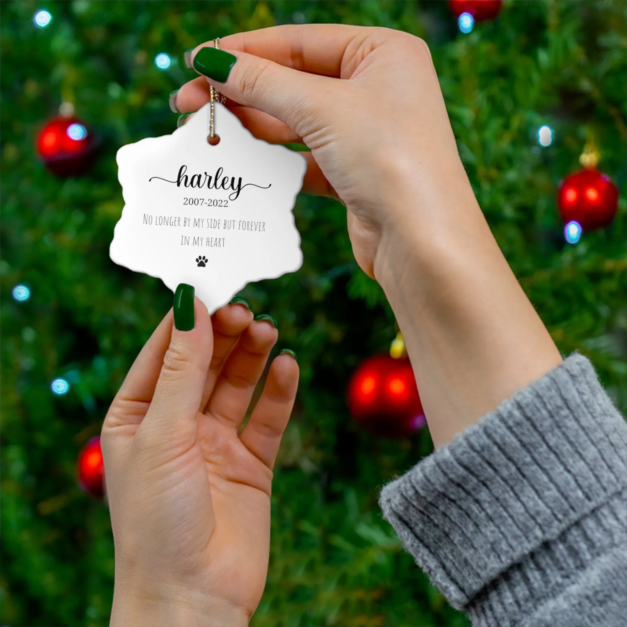 Personalized Pet Memorial Ornament