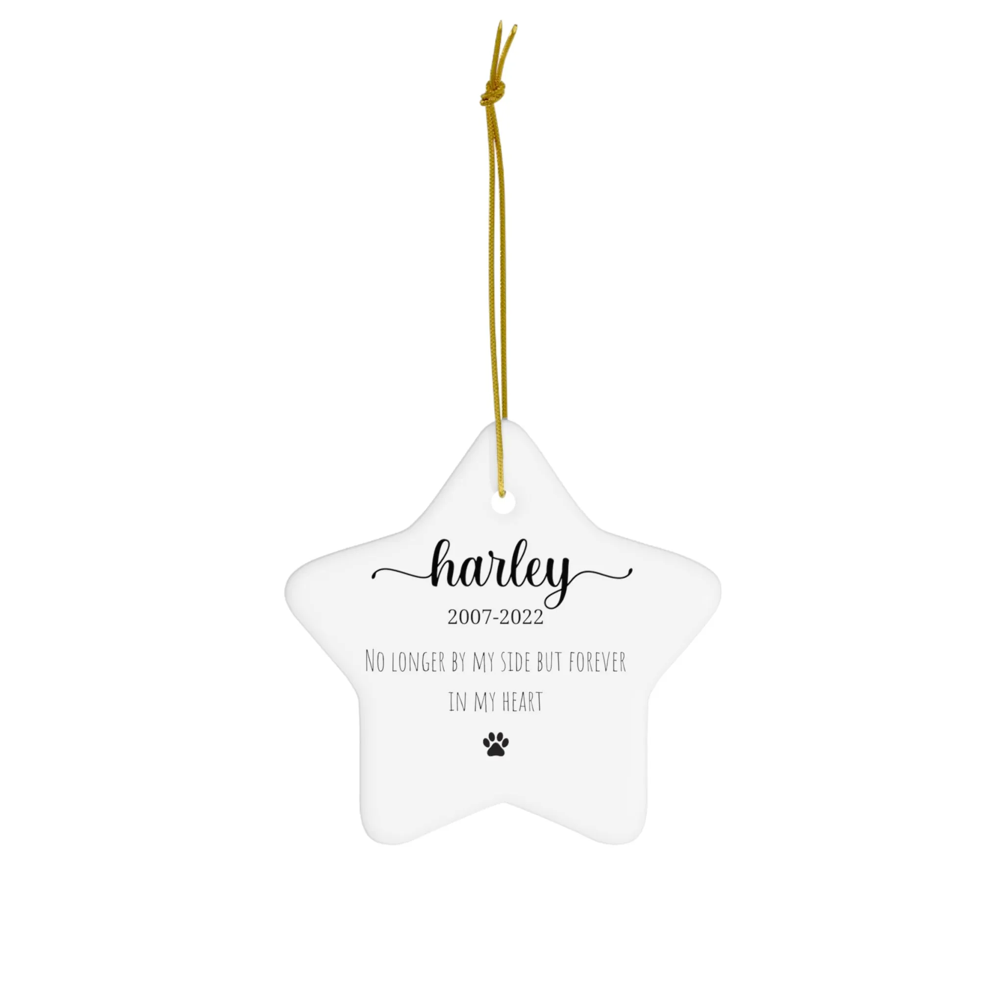 Personalized Pet Memorial Ornament
