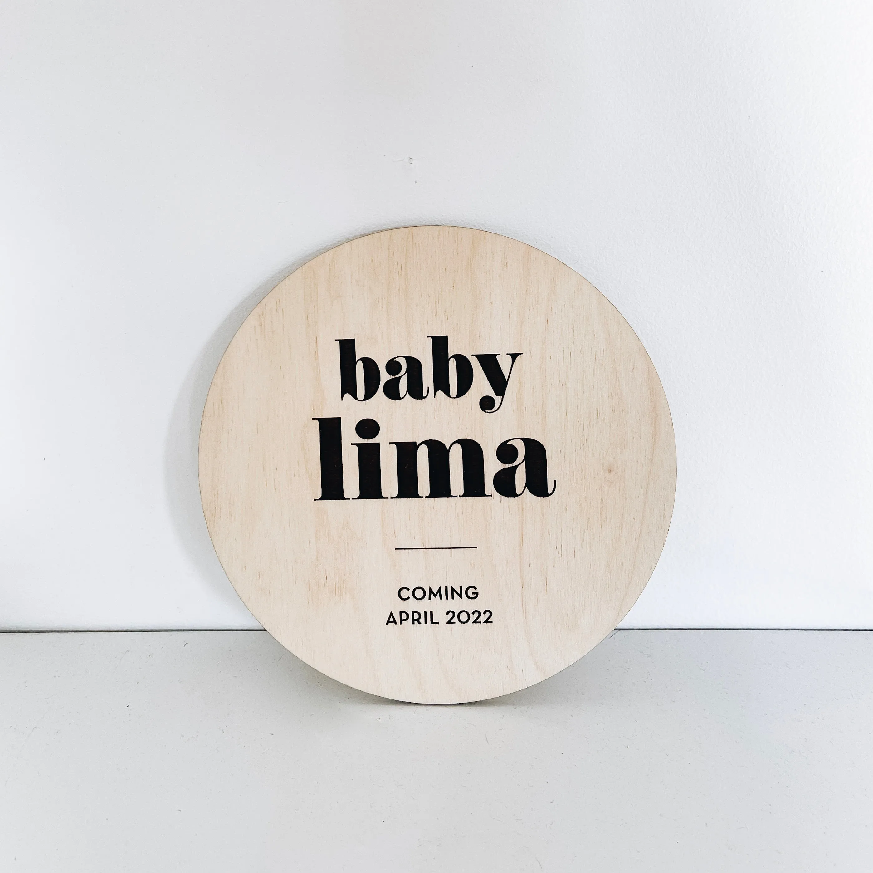 Personalized Simple Pregnancy Announcement Plaque