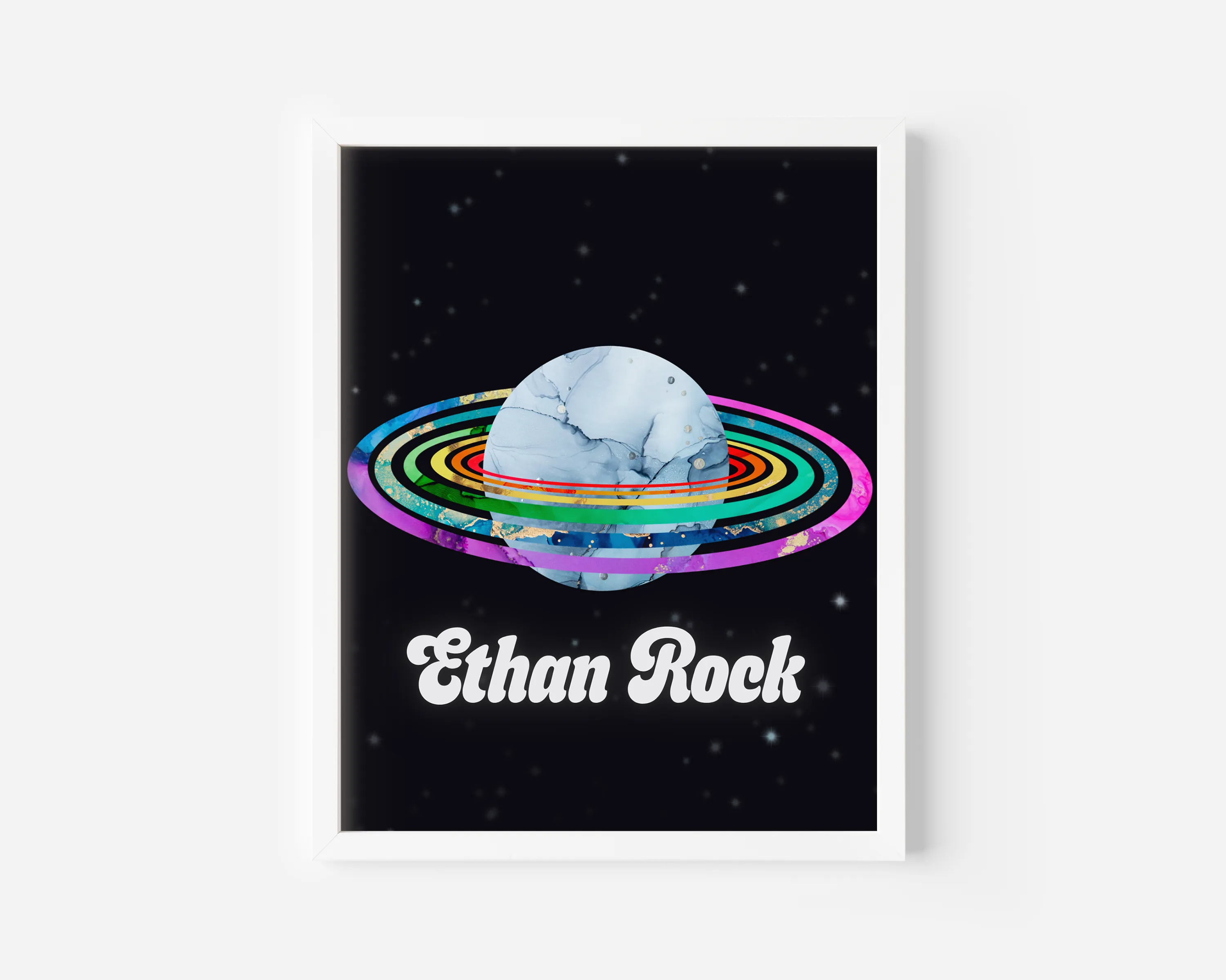 Personalized Wall Art - Saturn