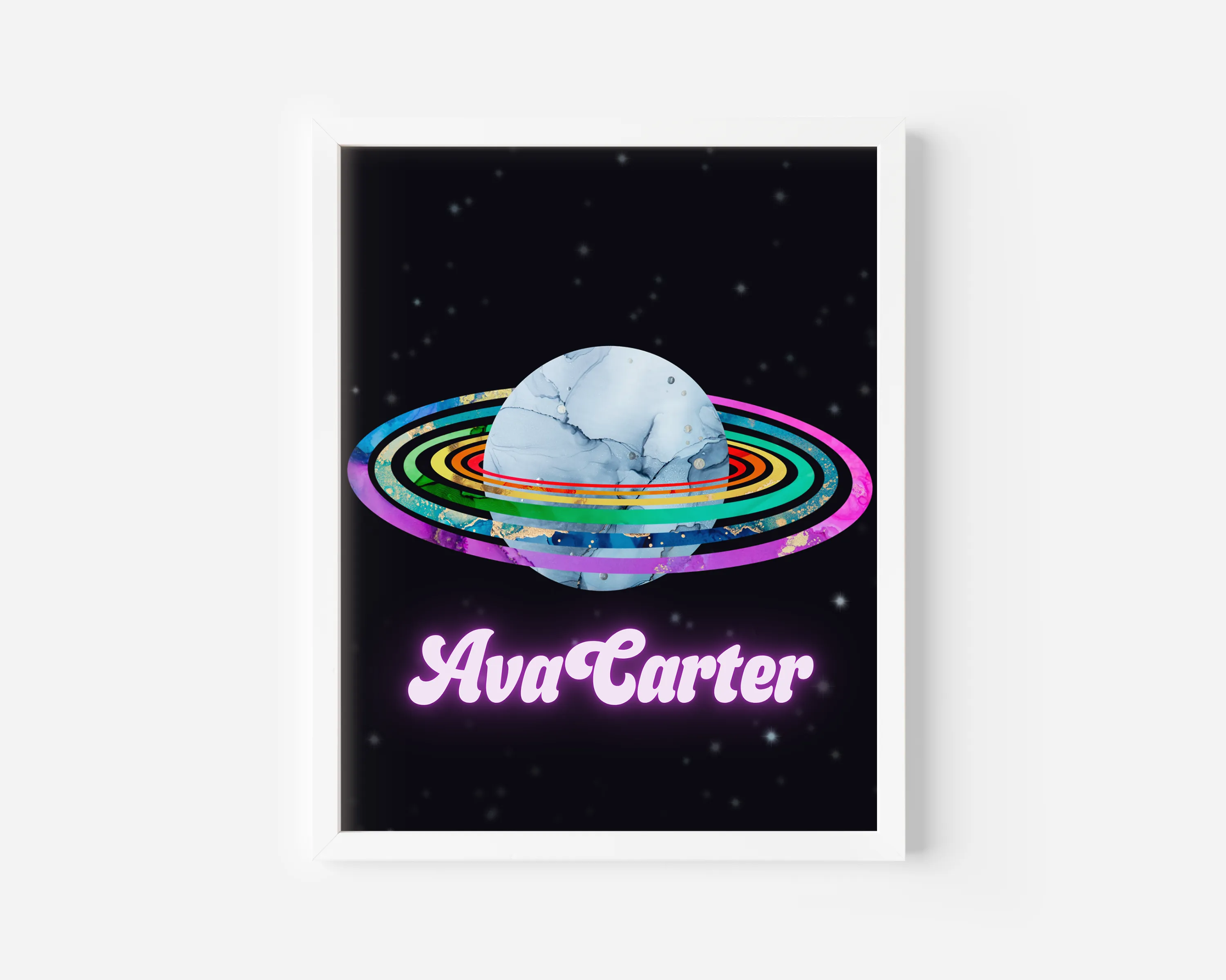 Personalized Wall Art - Saturn