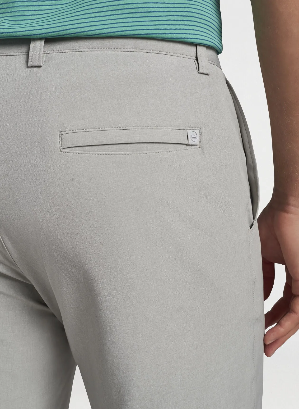 PETER MILLAR SHACKLEFORD PERFORMANCE HYBRID SHORT - BRITISH GREY