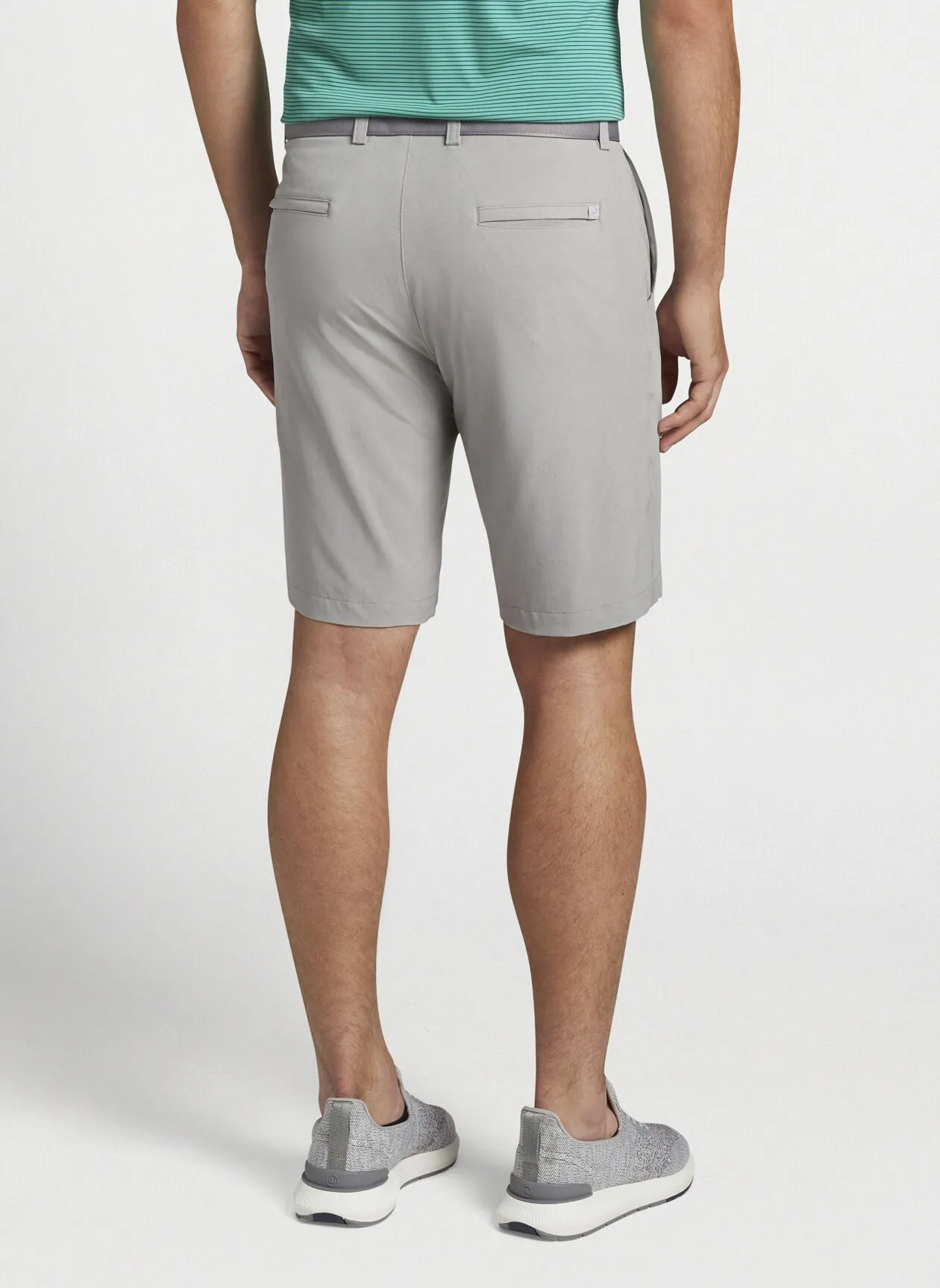 PETER MILLAR SHACKLEFORD PERFORMANCE HYBRID SHORT - BRITISH GREY