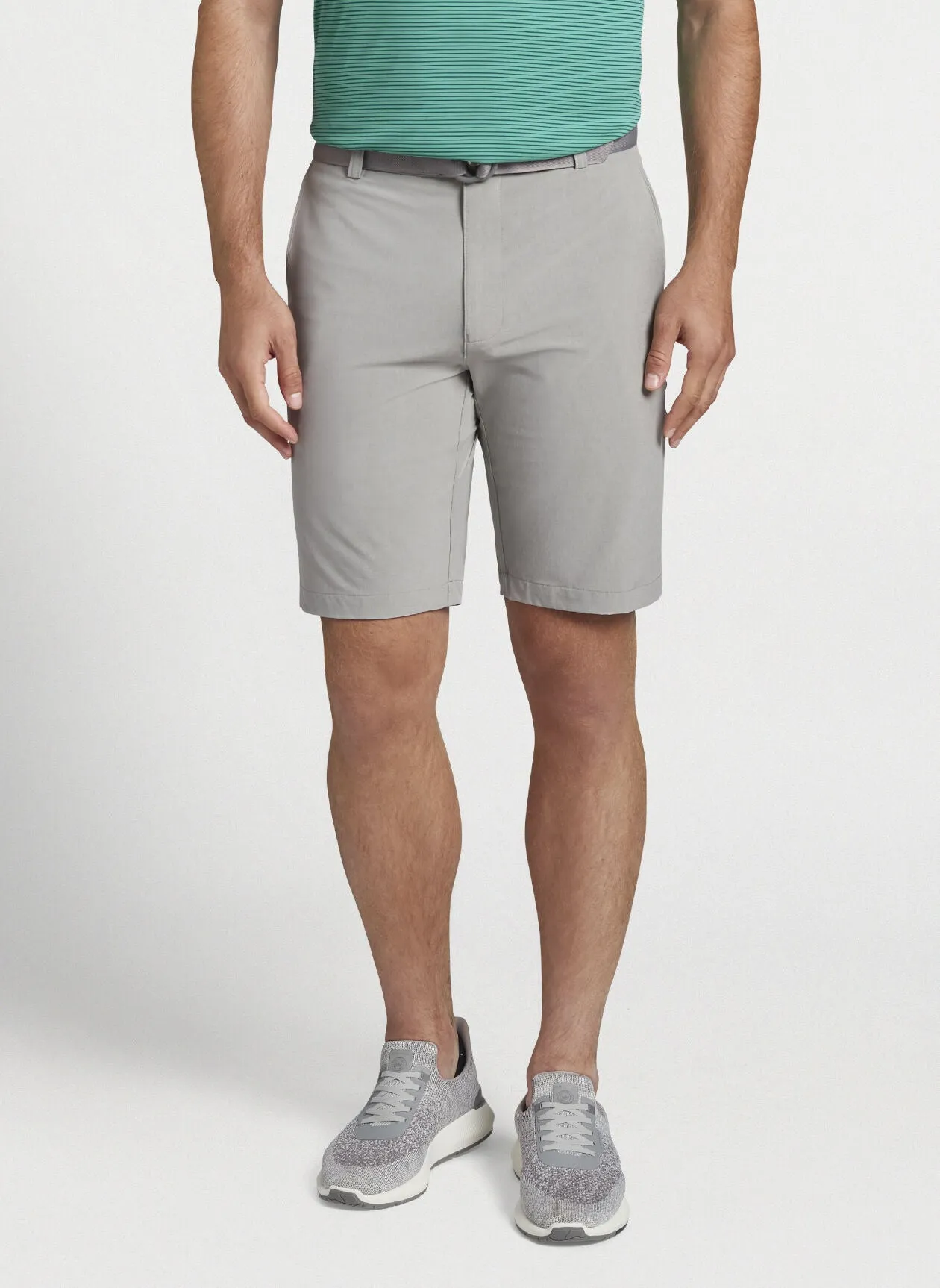 PETER MILLAR SHACKLEFORD PERFORMANCE HYBRID SHORT - BRITISH GREY