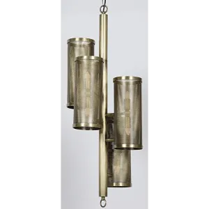 Pisa Pendant, Metal with Brass Finish