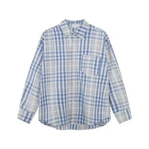 Plaid Long-Sleeve Casual Shirt