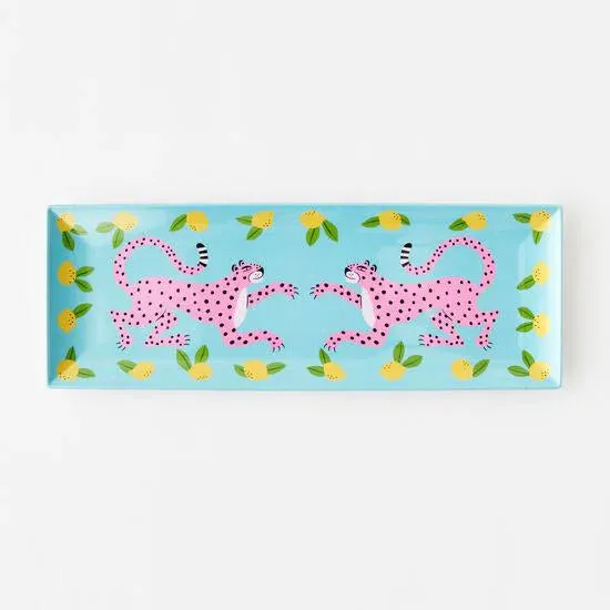 Platter Leopard Rectangle