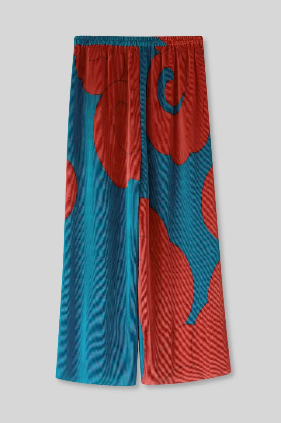Pleated V-Neck Kurta Set