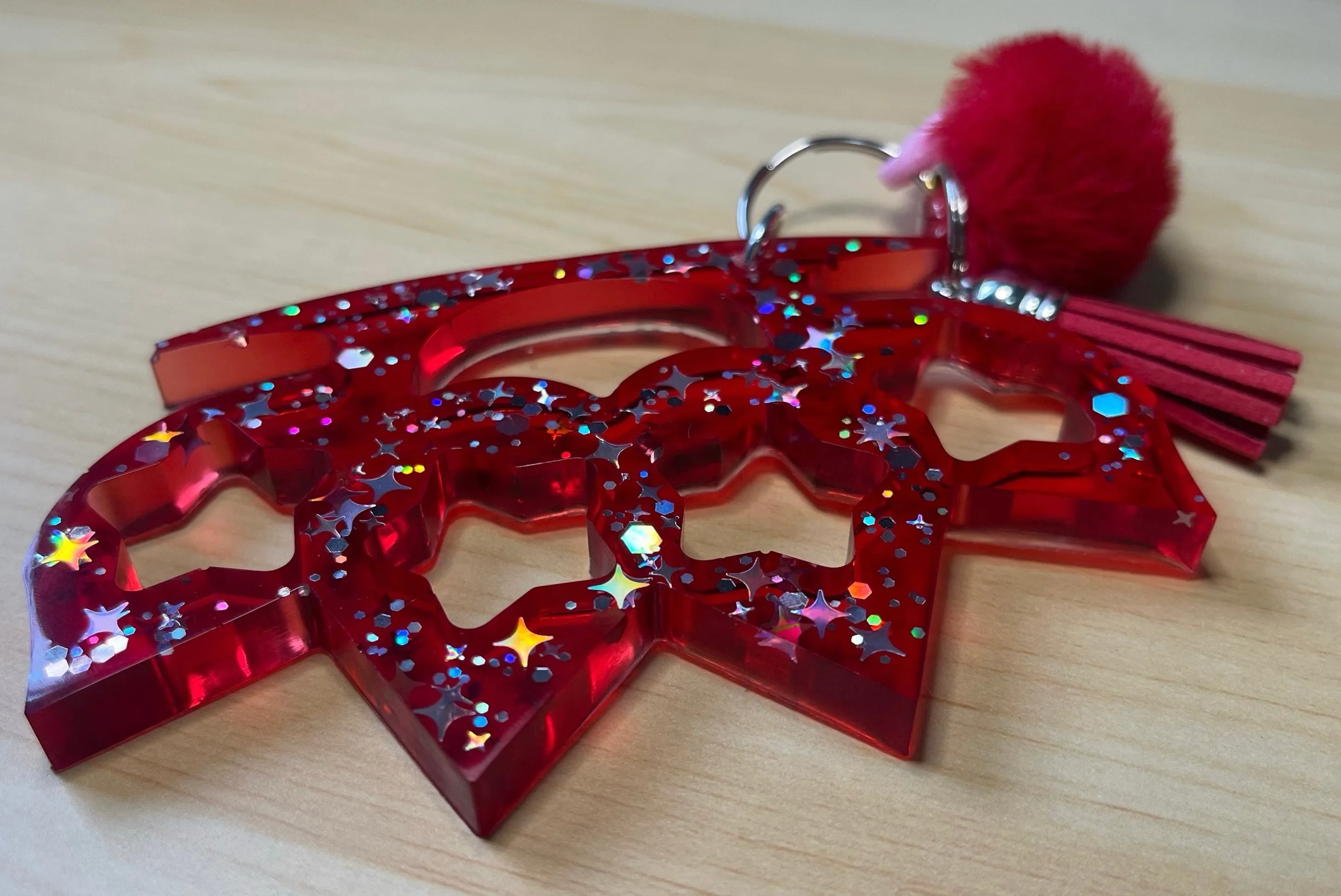 Pointed Knuckles Keychain (Multiple Colors Available)