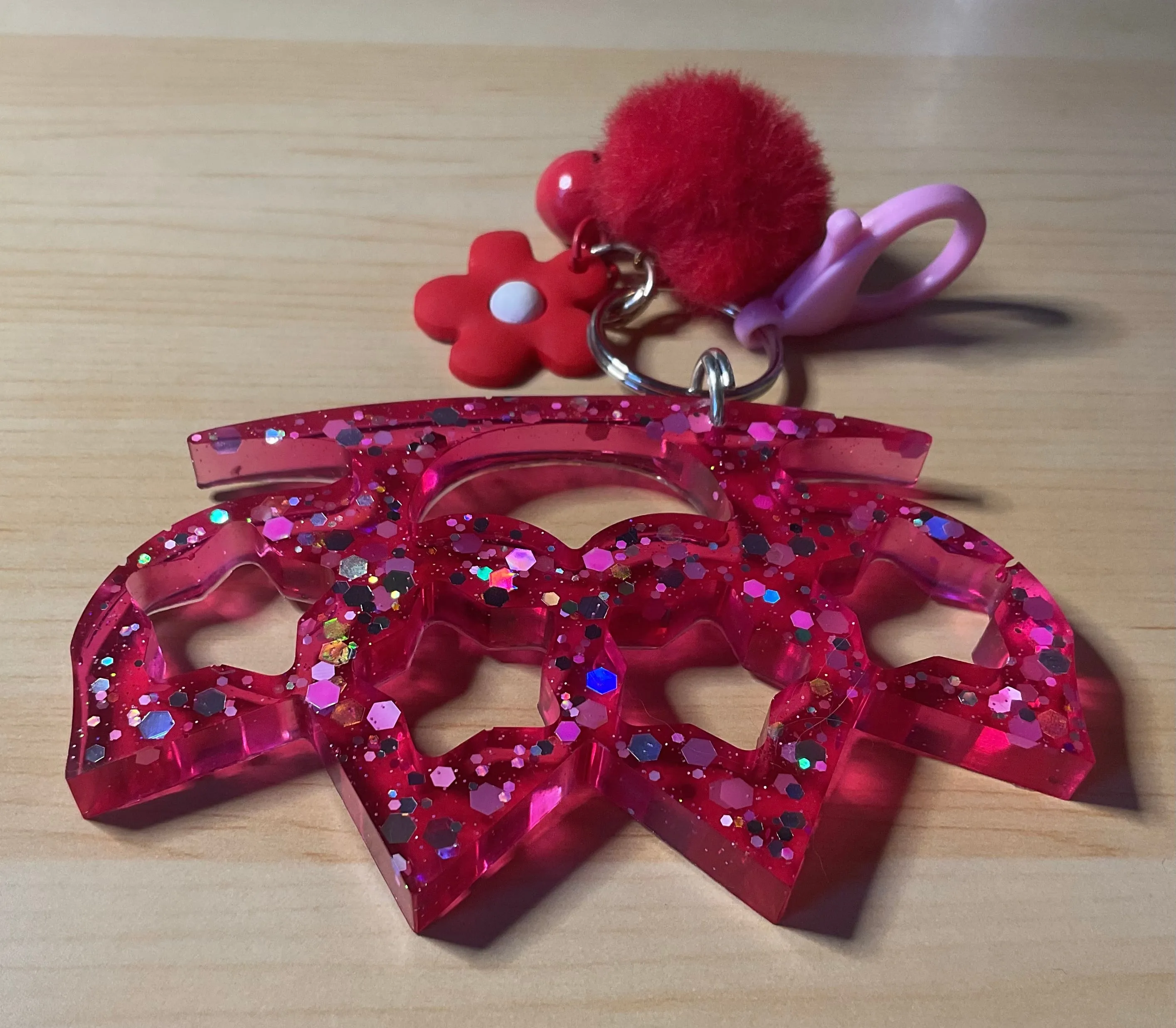 Pointed Knuckles Keychain (Multiple Colors Available)
