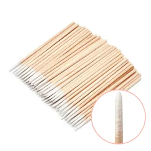 Pointed Wooden Cotton Sticks (100pcs)