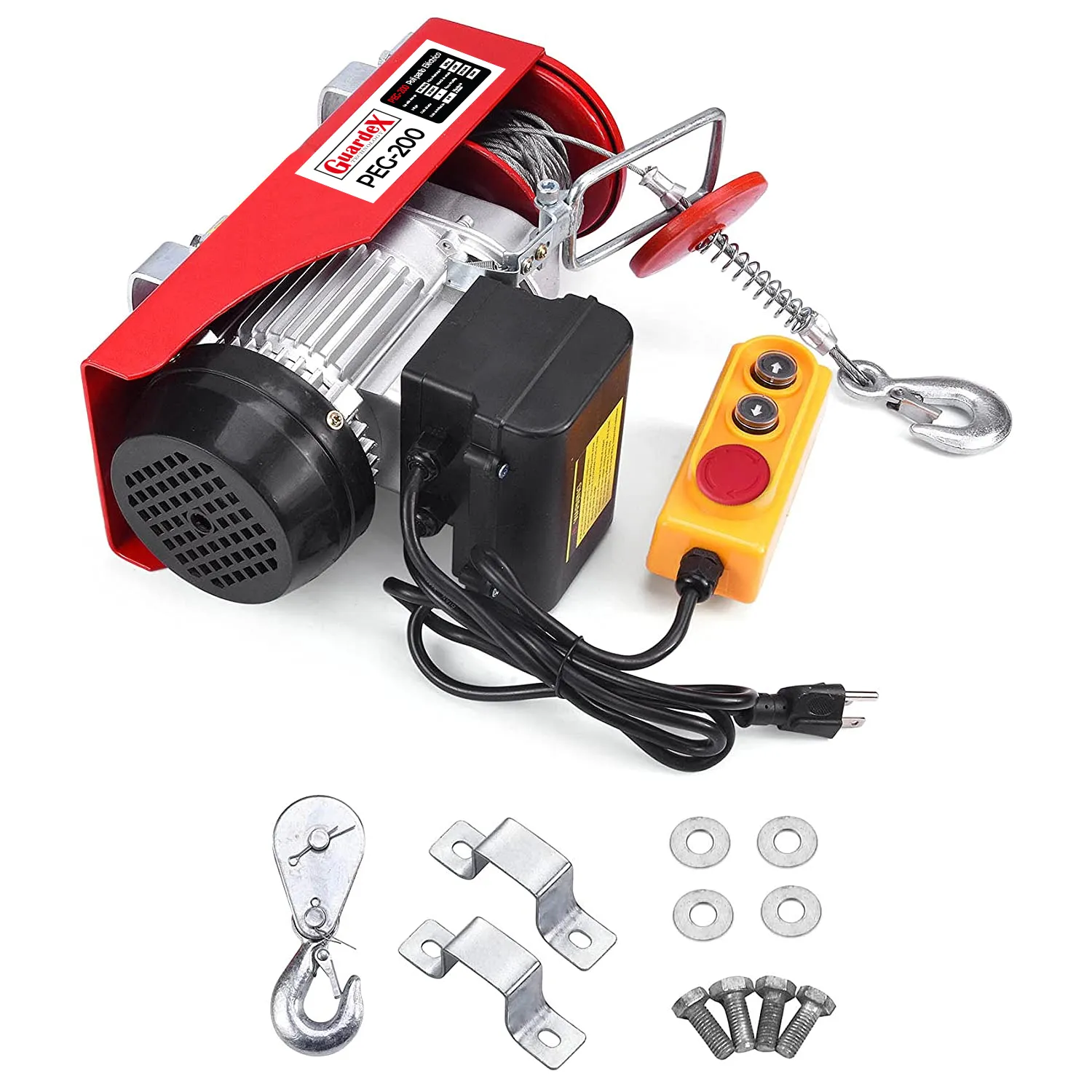 Polipasto Eléctrico Guardex Mini Grúa Carga Max 400 Kg