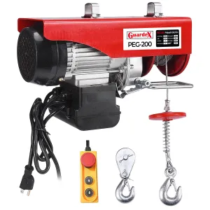 Polipasto Eléctrico Guardex Mini Grúa Carga Max 400 Kg