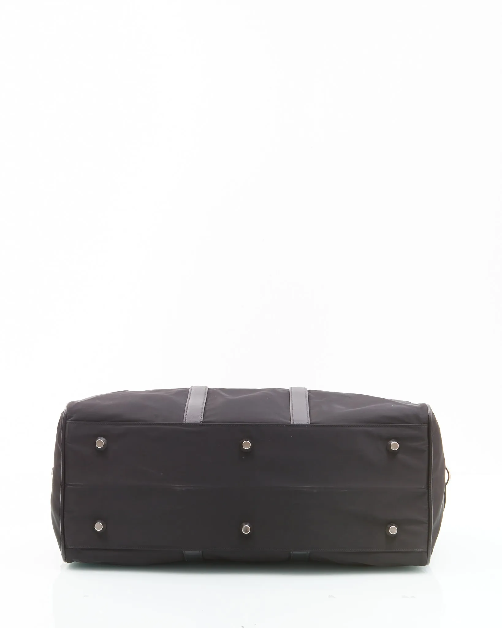 Prada Black Nylon Tessuto Travel Duffle Bag