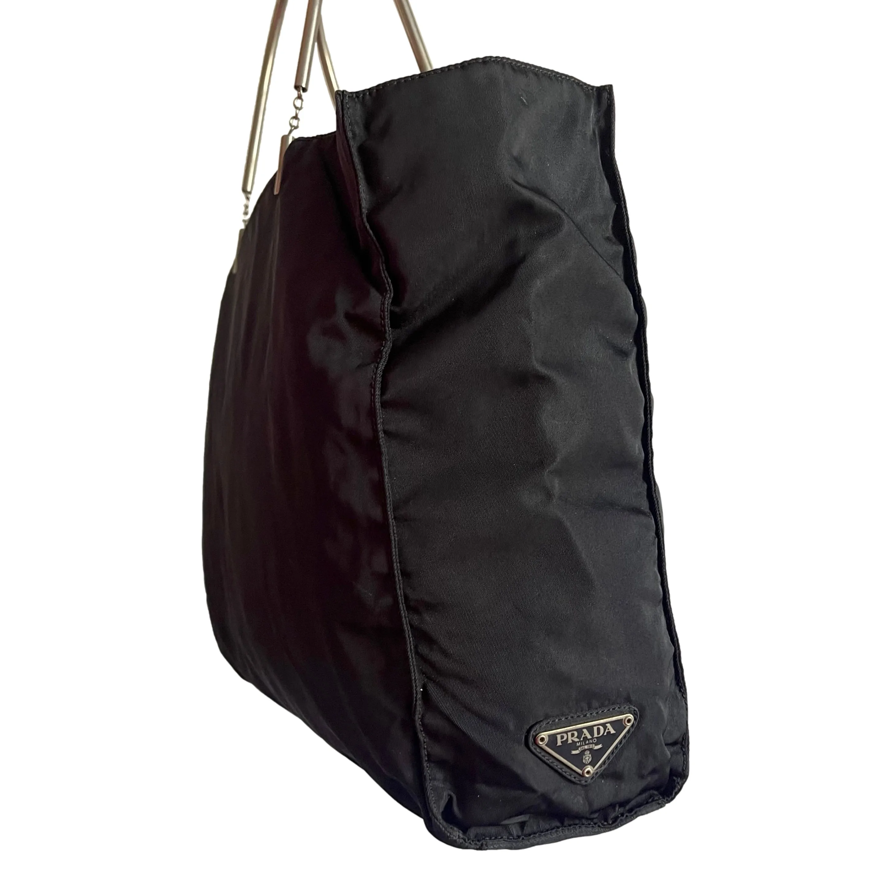 Prada Black Nylon Tote