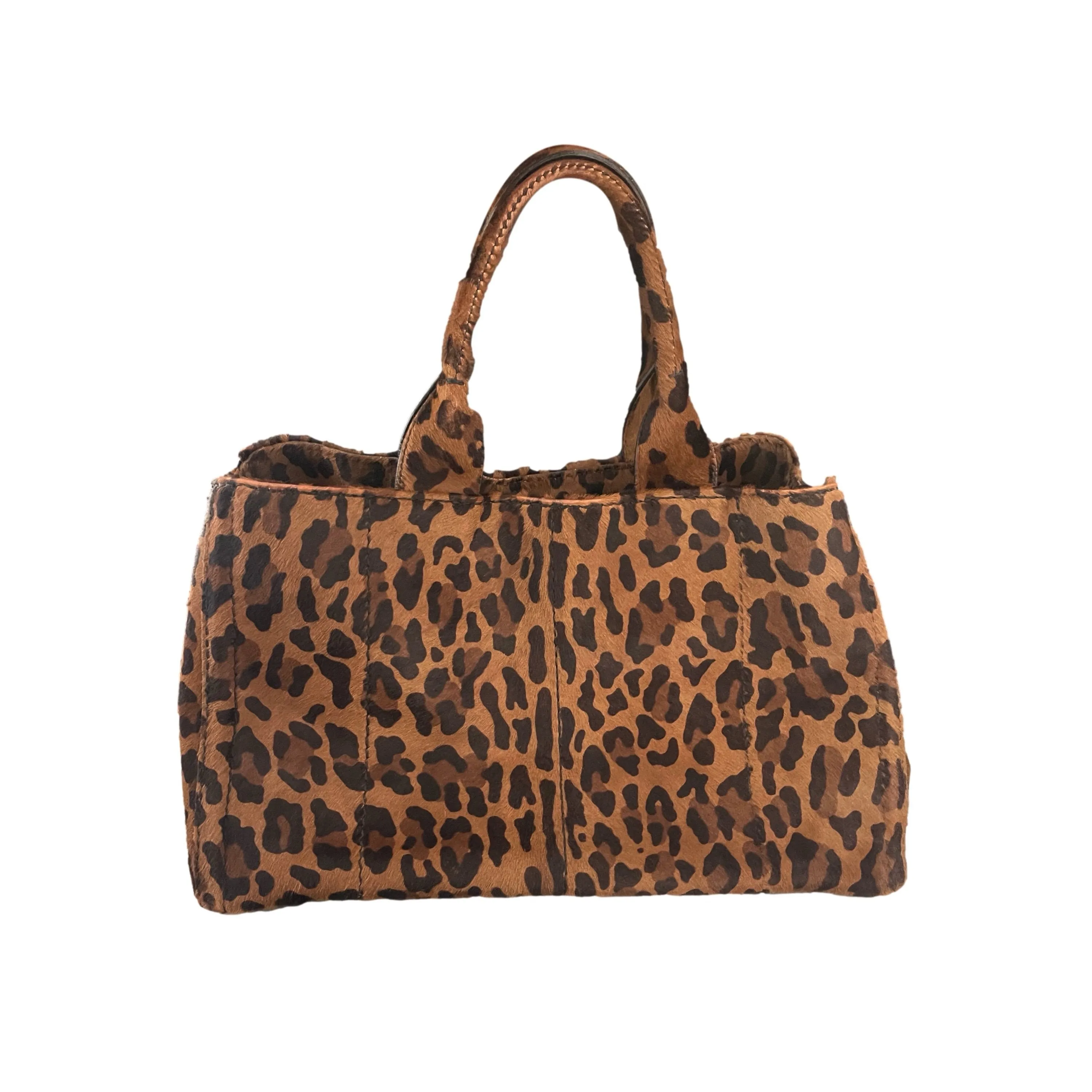 Prada Cheetah Calf Hair Jumbo Top Handle