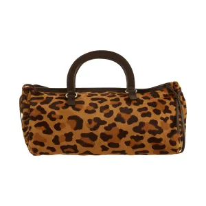 Prada Leopard Calf Hair Top Handle
