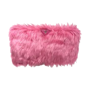 Prada Pink Fur Clutch