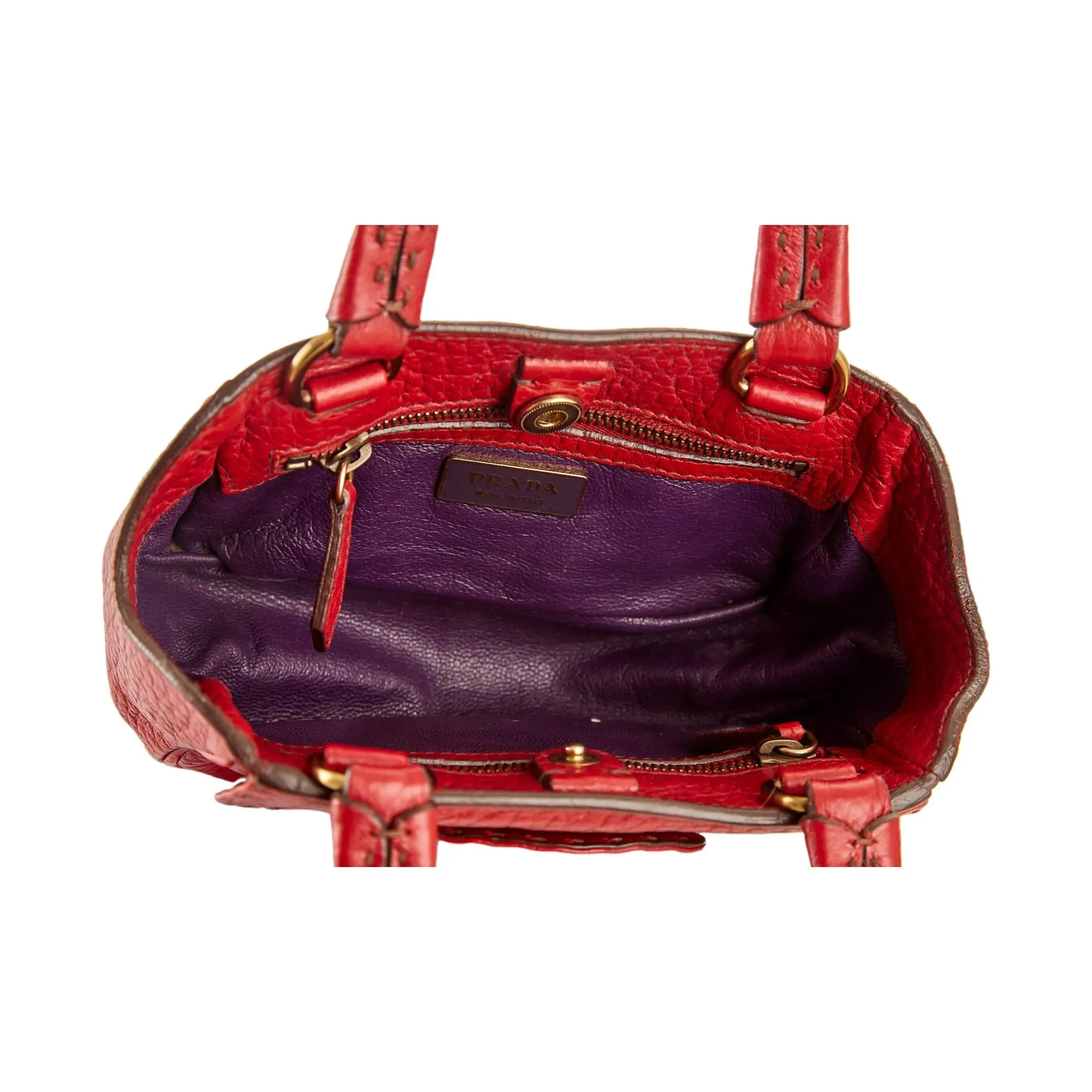Prada Red Leather Mini Bag