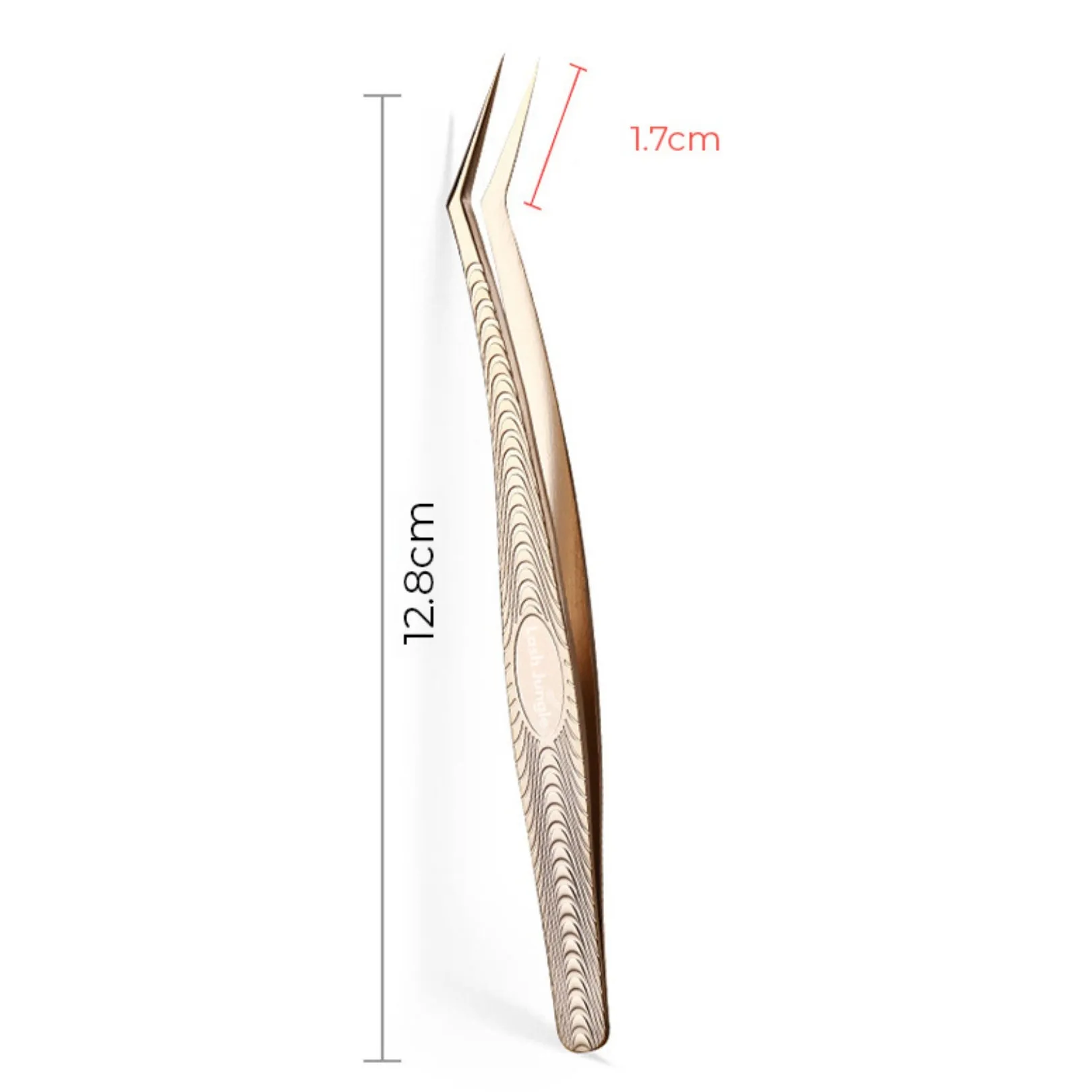 Premium Gold Tweezers - Angled