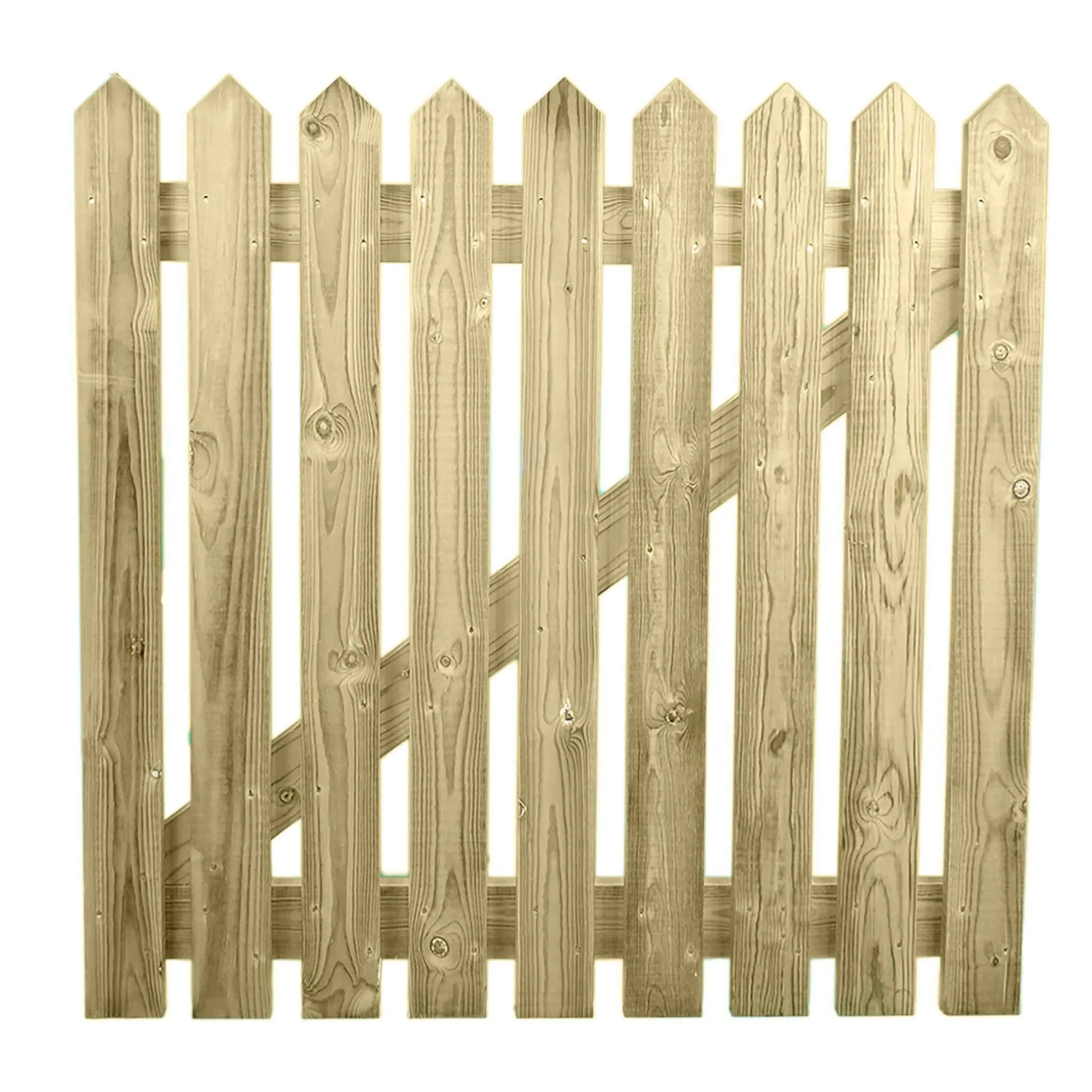Pressure Treated Picket Side Gate Pointed Top 0.9m